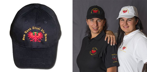 Bild 1 von Schildkappe<br>Dem Land Tirol die Treue>br>versch. Farben  / (Farbe) weiss