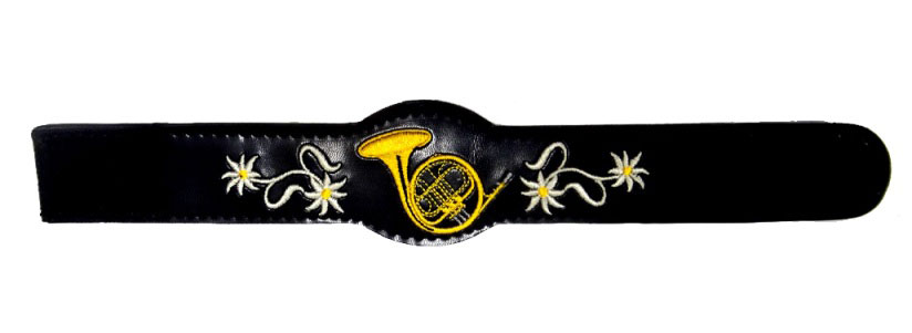Bild 1 von Lederarmband<br>Horn  / (Ausführung) Herren / (Farbe) schwarz / (Verschluss) mit Klettverschluss