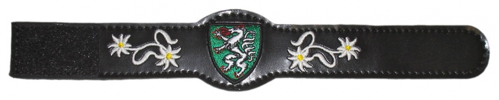 Bild 1 von Lederarmband<br>Steiermark  / (Ausführung) Herren / (Verschluss) mit Klettverschluss / (Farbe) schwarz