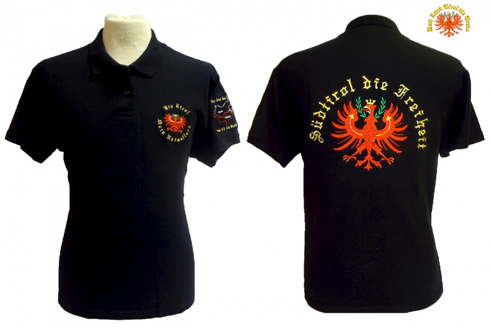 Bild 1 von Polo-Shirt<br>Südtirol die Freiheit   / (Größe) S / (Farbe) schwarz