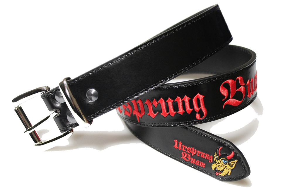 Bild 1 von Ledergürtel<br>Ursprung Buam 1  / (Länge) 150 cm / (Farbe) schwarz-glänzend