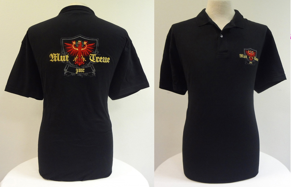 Bild 1 von Polo-Shirt<br>Mut zur Treue  / (Größe) M / (Farbe) schwarz