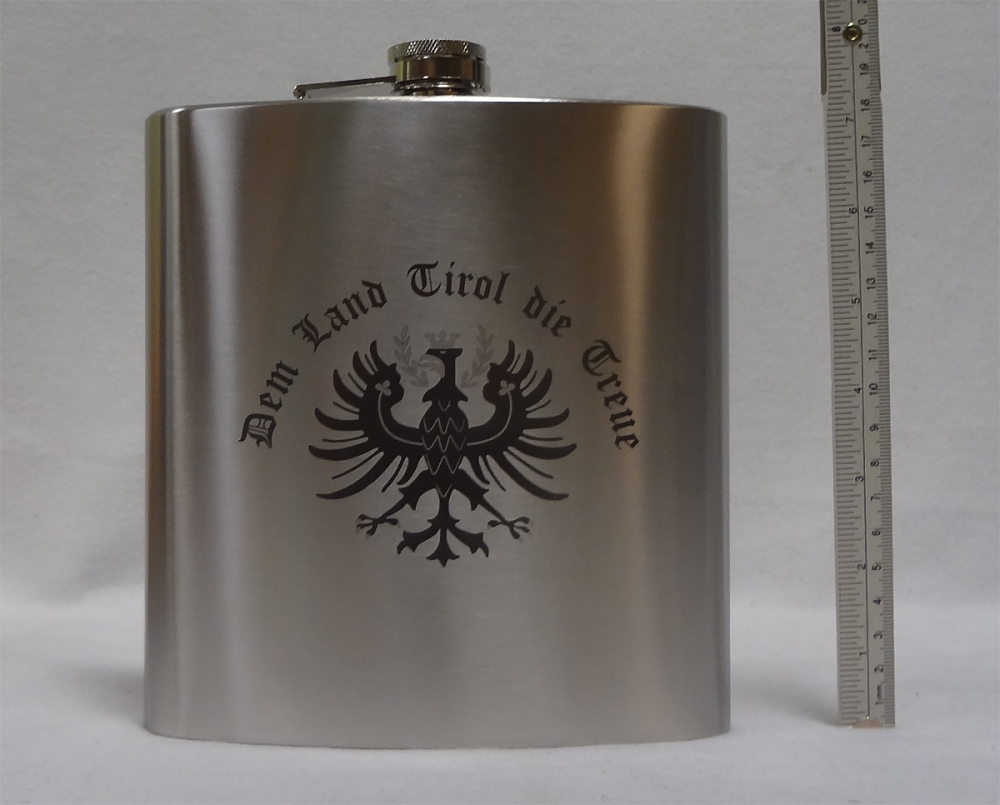 Bild 1 von Flachmann ca. 1,1 l<br>Dem Land Tirol die Treue