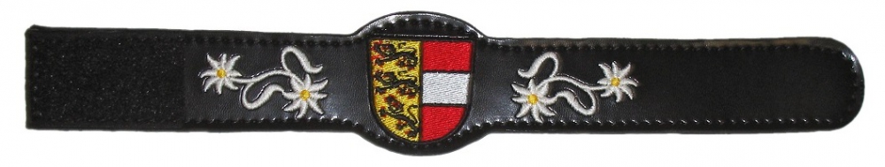 Bild 1 von Lederarmband<br>Kärnten  / (Ausführung) Herren / (Verschluss) mit Klettverschluss / (Farbe) schwarz