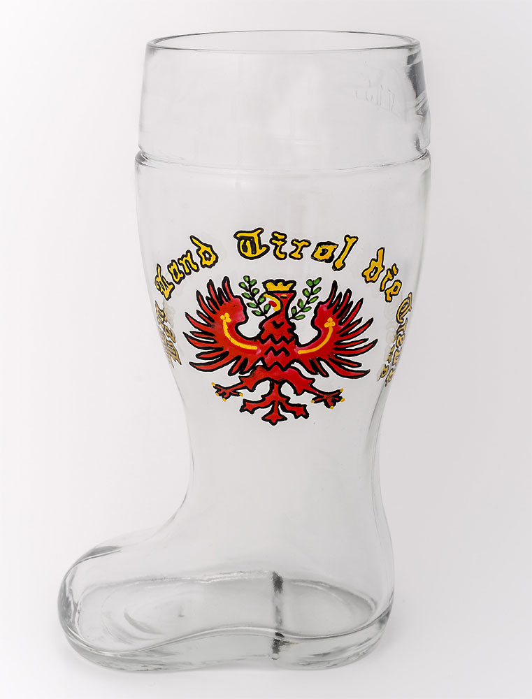 Bild 1 von Bierstiefel - 0,25 l/0,5 l/1,0l<br>Dem Land Tirol die Treue