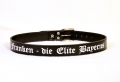Bild 1 von Ledergürtel <br>Franken, die Elite Bayerns  / (Länge) 85 cm / (Farbe) schwarz-glänzend / (Namensstick) ja ( + 10,- € )