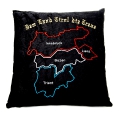 Bild 1 von Kissen<br>Dem Land Tirol die Treue<br>mit Landkarte  / (Ausführung) Mein Tirol