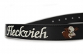 Bild 2 von Ledergürtel<br>Fleckvieh  / (Länge) 90 cm / (Farbe) schwarz matt (+ 2, €) / (Namensstick) nein