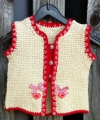 Bild 2 von Trachtenwesterl <br>für Kinder (beige-rot)  / (Größe) Größe 122 / 128 (+ 10,- €)