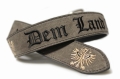 Ledergürtel<br>Dem Land Tirol die Treue u.a.<br>Farbe: grau - Alcantara