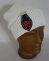 Bild 1 von Strickmütze Tiroler Adler<br>Lederanhänger  / (Farbe) schwarz - grau