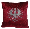 Bild 1 von Kissen - Tiroler Adler - silber  / (Farbe) bordeauxrot