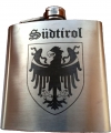 Bild 1 von Flachmann 7 oz<br>S ü d t i r o l<br>mit/ohne 2 Schnapsglasl